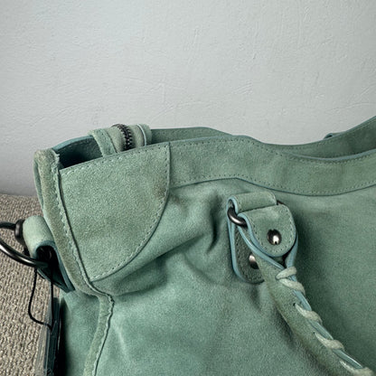 Balenciaga Classic City – Wildleder Mintgrün
