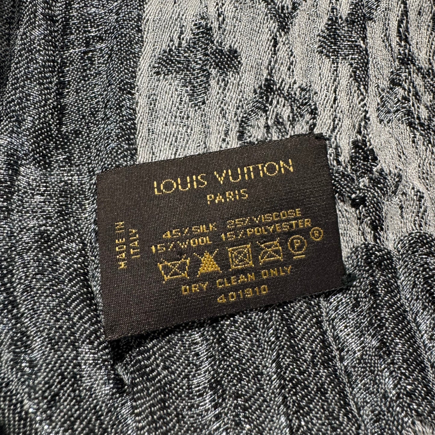 Louis Vuitton Monogram Denim Tuch M71376 Anthrazit