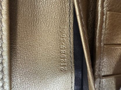 Gucci Vintage GG Canvas Geldbeutel Beige/Gold