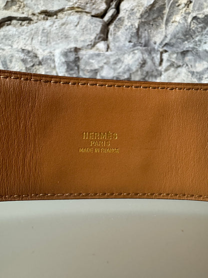 Hermès Collier de Chien Gürtel – Vintage, Schwarz (Größe 80)