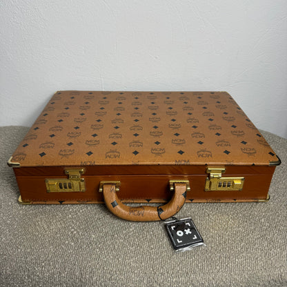 MCM Vintage Koffer Mini – Visetos Cognac