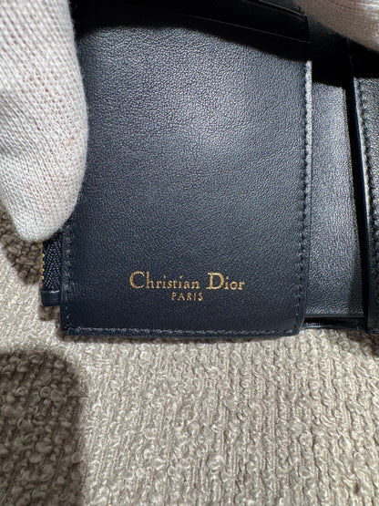 Dior 30 Montaigne Lotus Wallet – Blue Dior Oblique Jacquard