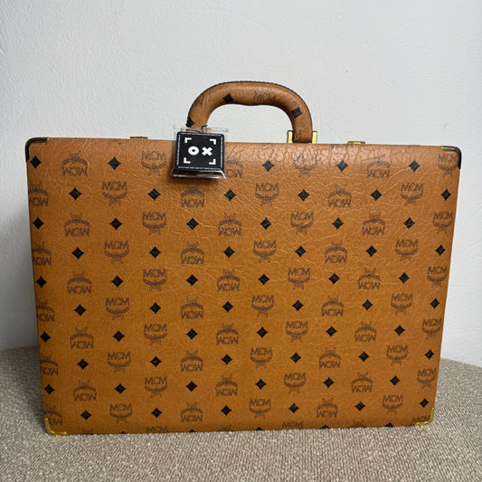 MCM Vintage Koffer Mini – Visetos Cognac
