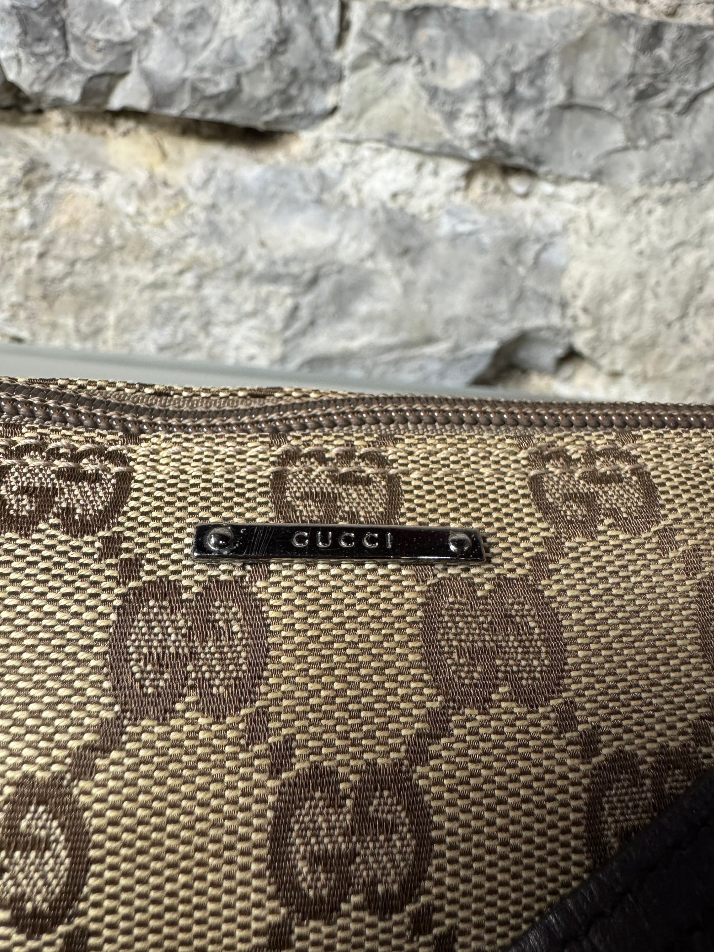 Gucci Boat Pochette GG Canvas 07198