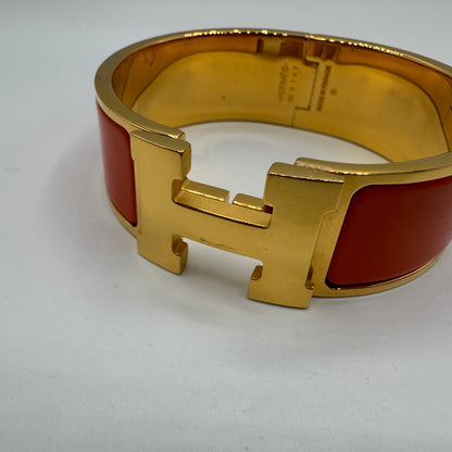 Hermès Clic Clac H GM Gold Orange Limited Edition