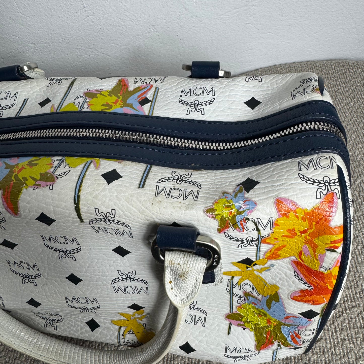 MCM Boston Bag Weiß – Special Edition