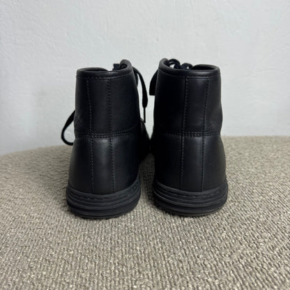Gucci High-Top Leder-Sneaker Schwarz Gr. 40,5