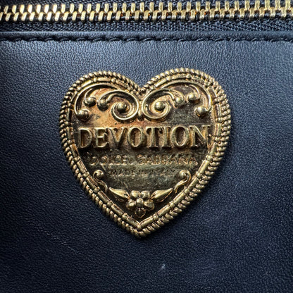 Dolce & Gabbana Velvet Devotion Medium Samt Tasche Pink