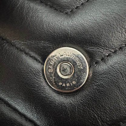 Saint Laurent Loulou Rucksack Matelassé-Leder Schwarz