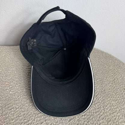 Prada Black Cotton Drill Baseball Cap