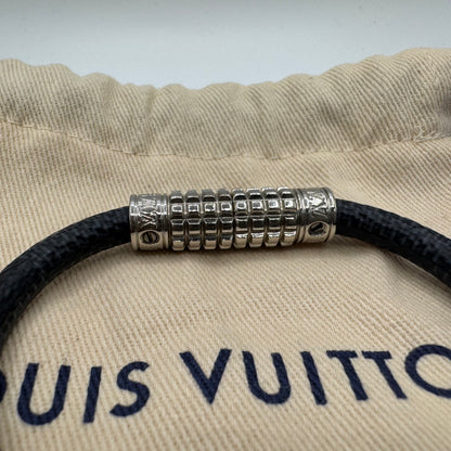 Louis Vuitton Digit Armband – Damier Graphite – Größe 19
