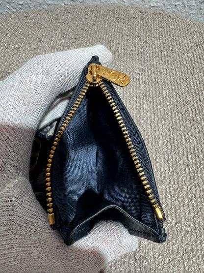 Dior 30 Montaigne Lotus Wallet – Blue Dior Oblique Jacquard