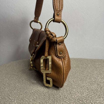 Dolce & Gabbana Vintage Leder Handtasche Braun