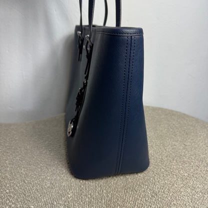 Michael Kors Jet Set Travel Large Saffiano Leather Tote Dunkelblau