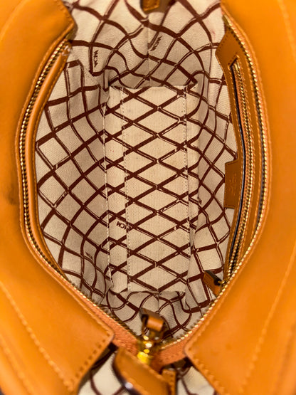 MCM Toni Shopper mit Reißverschluss – Visetos Cognac