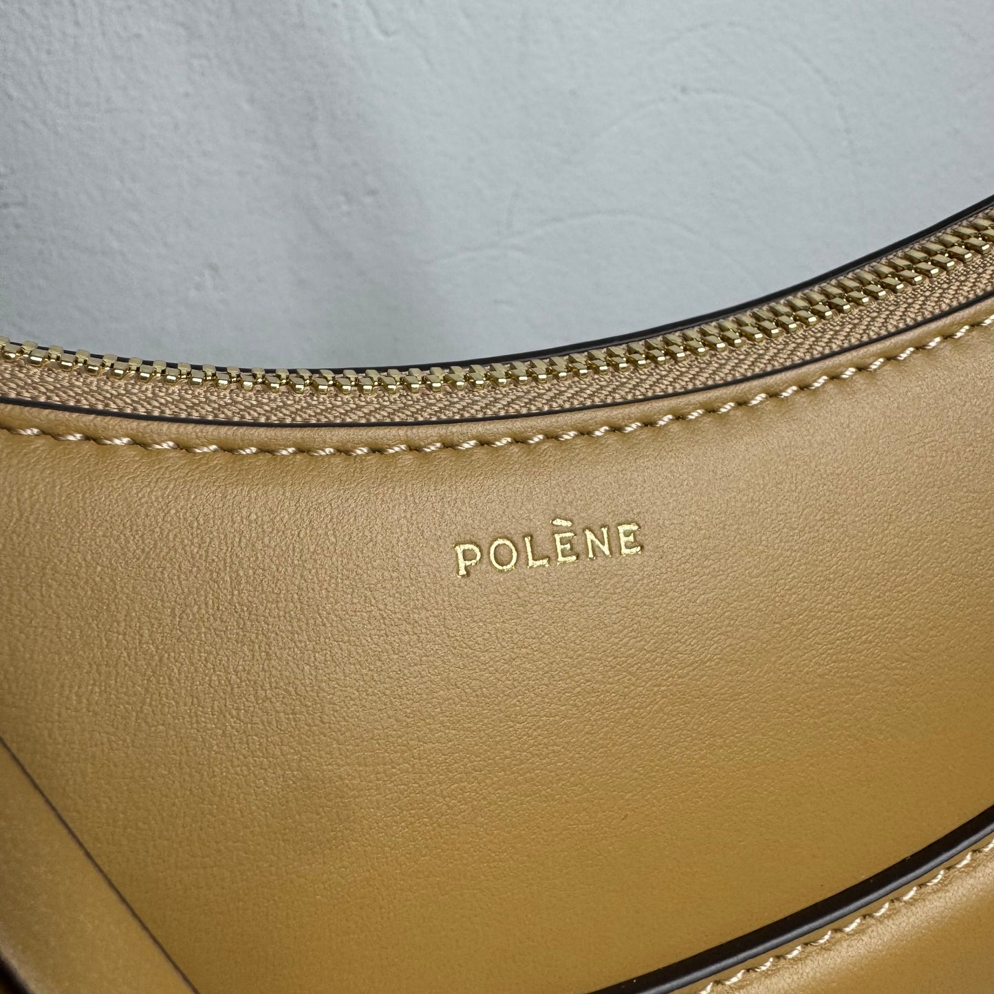 Polène Numéro Dix Camel Genarbtes Leder