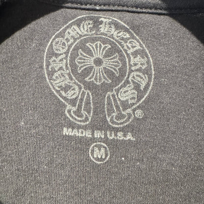 Chrome Hearts „Malibu Exclusive“ Horseshoe Logo Pocket T-Shirt – Schwarz – Größe M