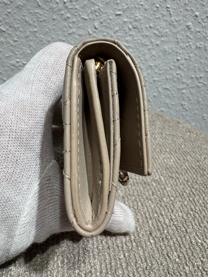 Christian Dior Lady Dior Lotus Geldbörse – Beige