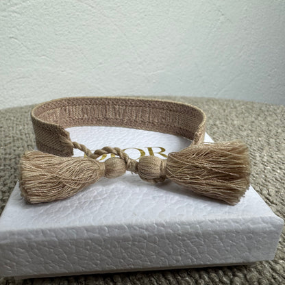 Dior Stoffarmbänder Set Beige – Full Set