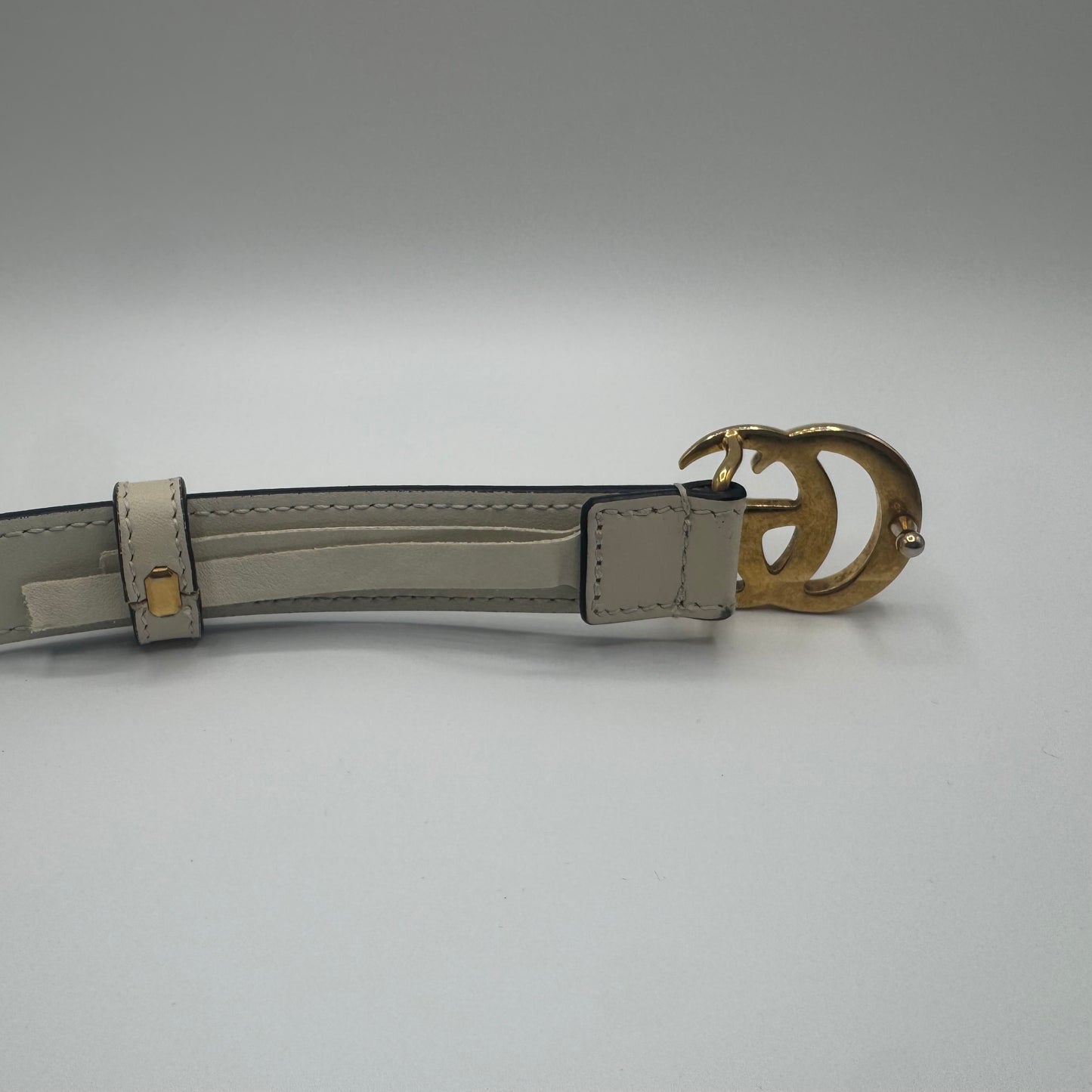 Gucci GG Marmont Gürtel Weiß