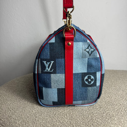 Louis Vuitton Speedy Bandoulière 30 – Monogram Denim Patchwork