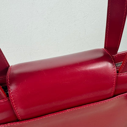 BVLGARI Limited Edition Handtasche – Rotes Leder – Nr. 228/888