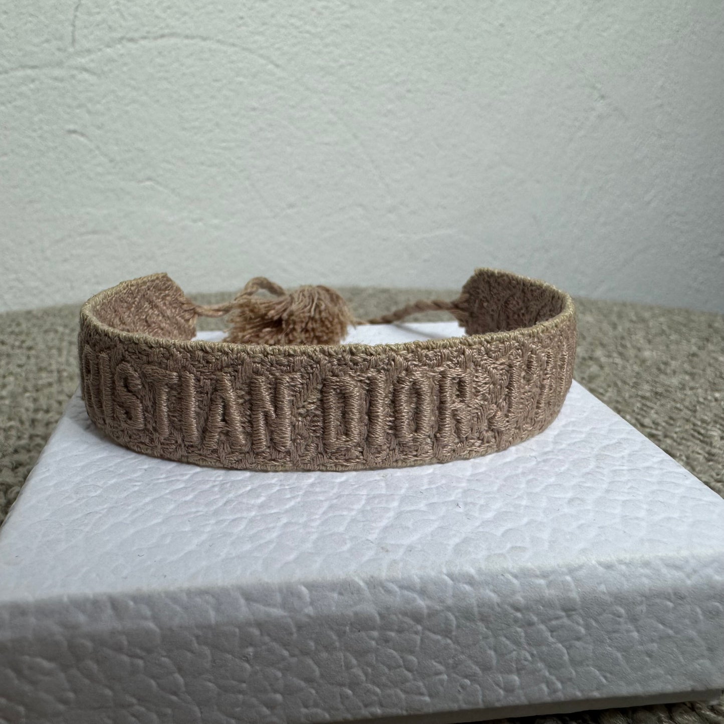 Dior Stoffarmbänder Set Beige – Full Set