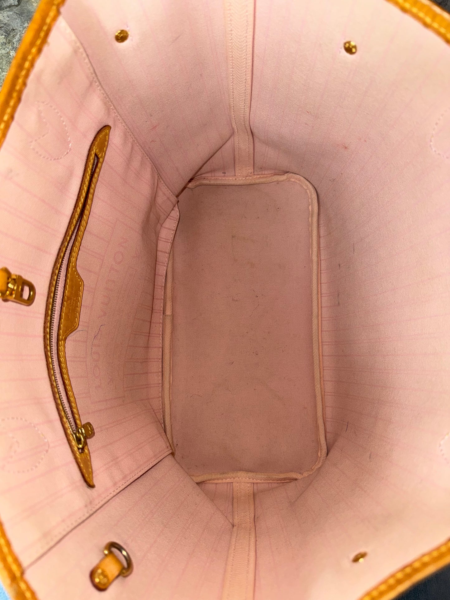 Louis Vuitton Neverfull MM – Damier Azur mit Pochette