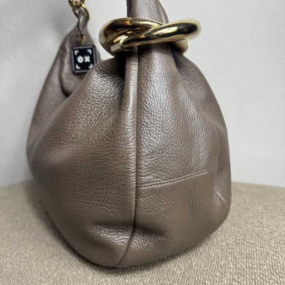 Jimmy Choo Leder Handtasche Taupe