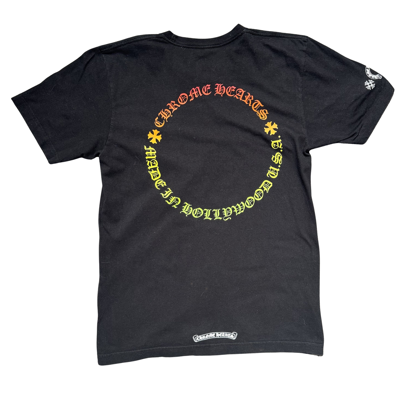 Chrome Hearts Gradient Horseshoe Pocket T-Shirt Schwarz Gr. M