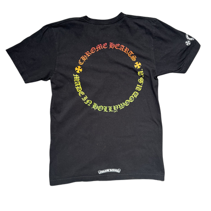 Chrome Hearts Gradient Horseshoe Pocket T-Shirt Schwarz Gr. M