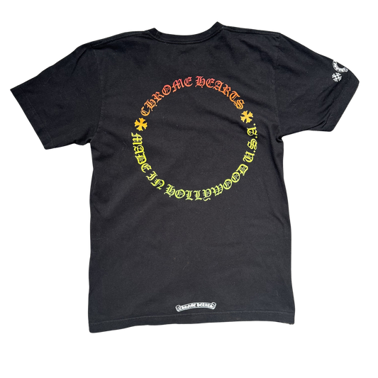 Chrome Hearts Gradient Horseshoe Pocket T-Shirt Schwarz Gr. M