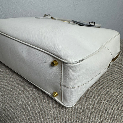 Prada Saffiano Lux Tote Bag weiß