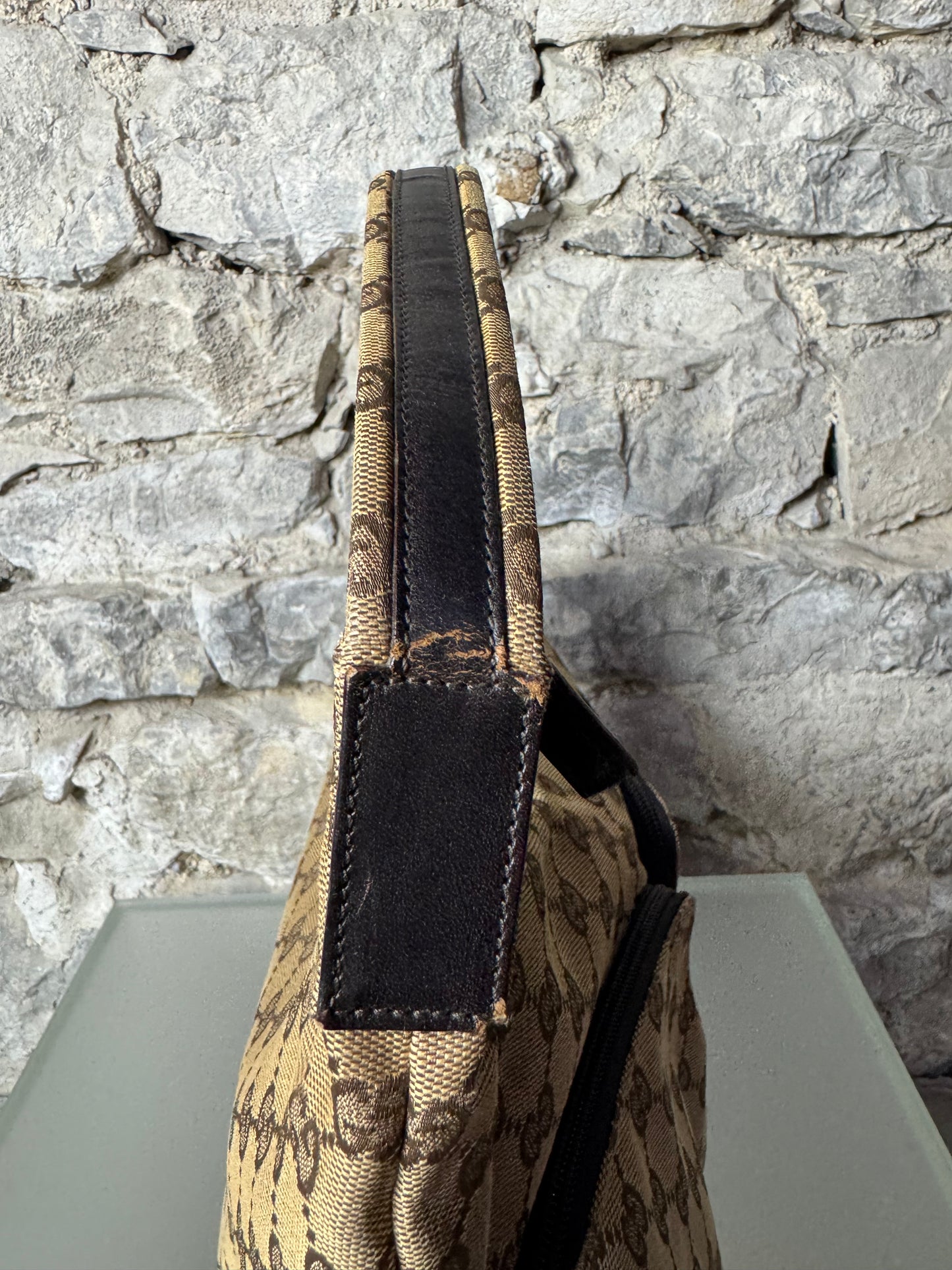 Gucci GG Canvas Hobo Bag 0013380 Beige