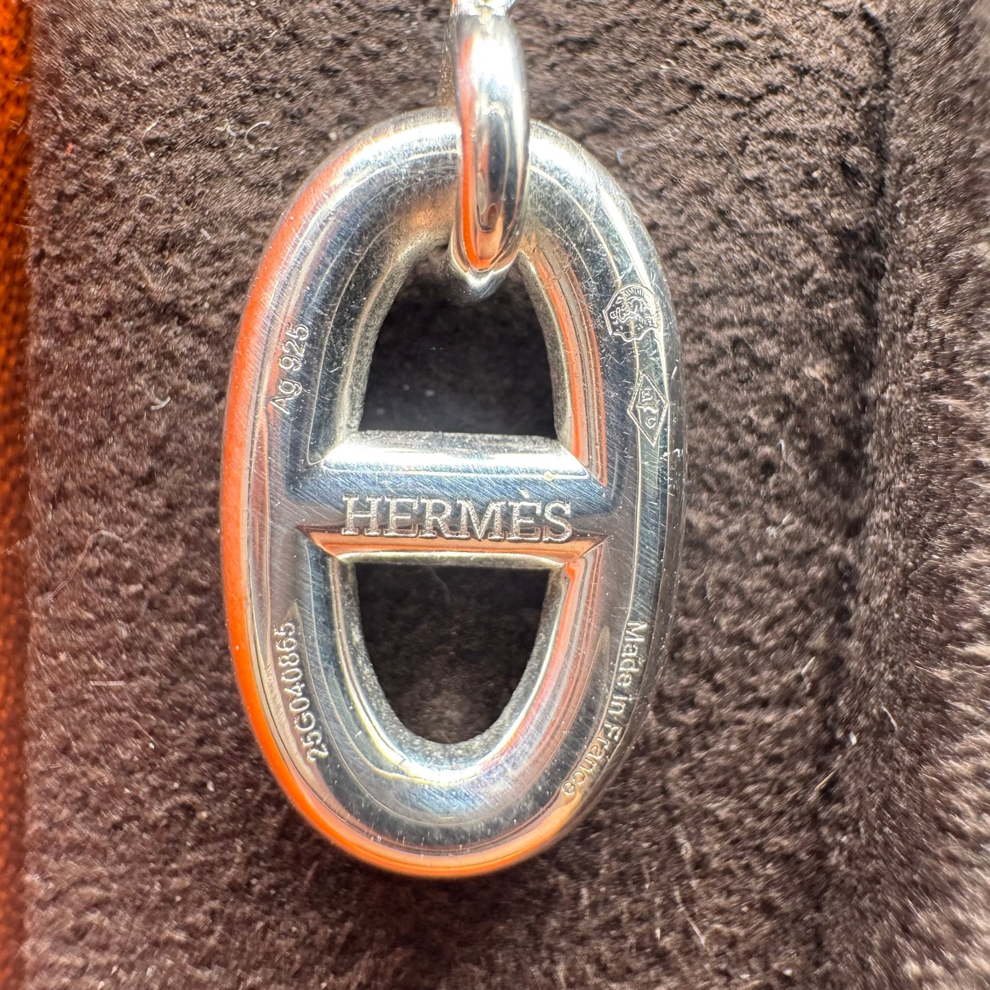 Hermès Farandole Ohrringe Mittleres Modell – Silber