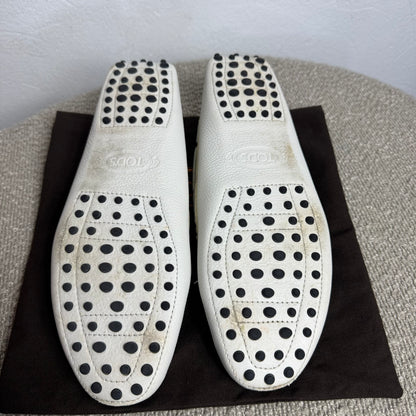 Tod's Gommino „Heaven“ Mokassins Weiß – Gr. 42
