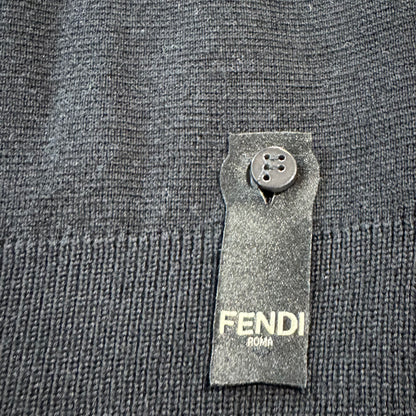 Fendi Roma Mock-Neck Pullover – Schwarz (Gr. XXL)