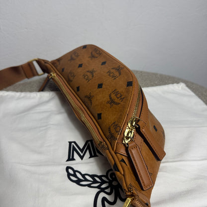 MCM Fursten Belt Bag Visetos Cognac