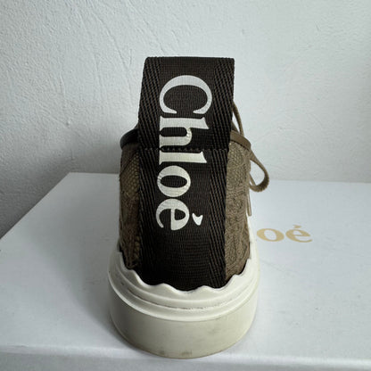 Chloé Lauren Lace Sneaker – Dark Grey (Size 41)