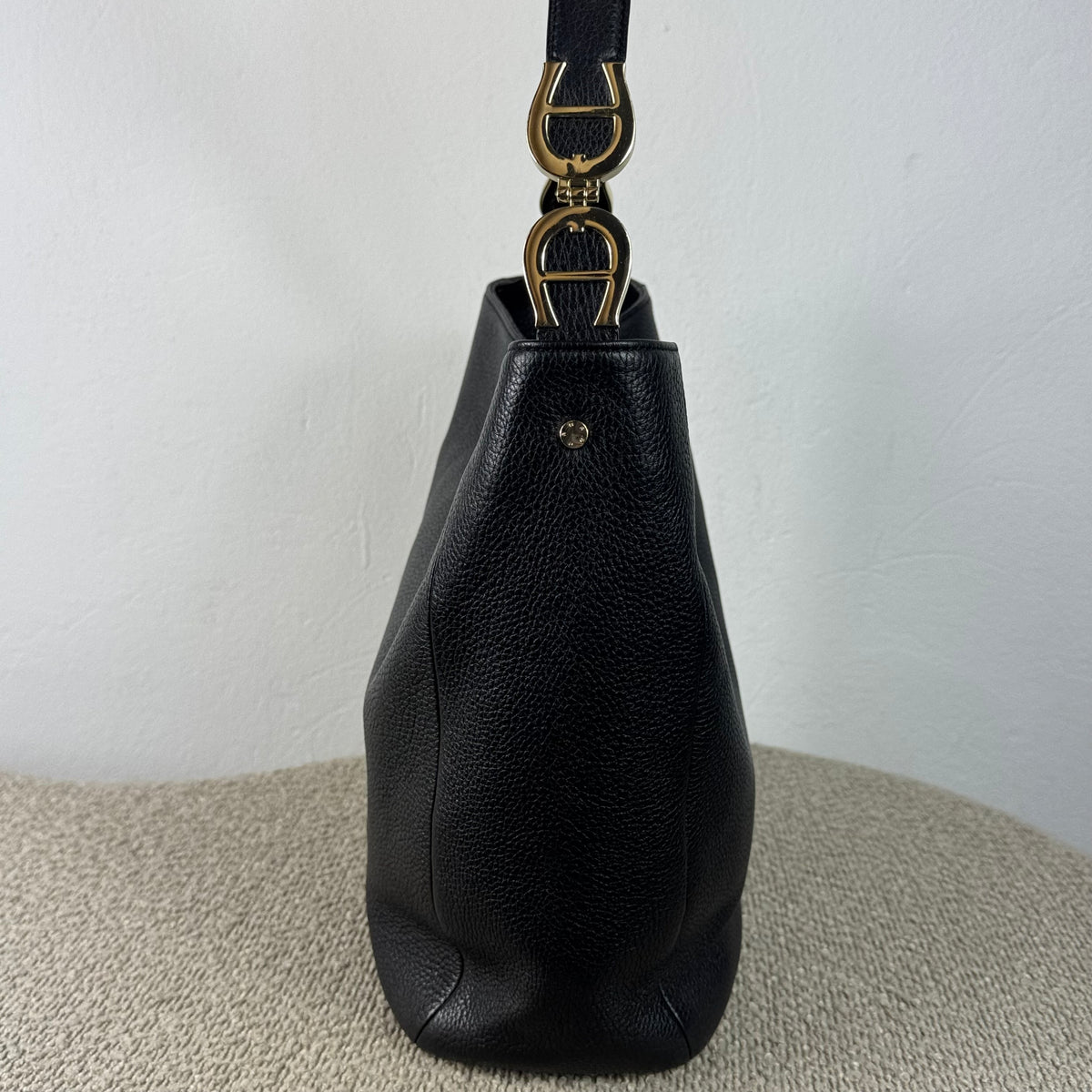 Aigner Hobo Bag – Schwarzes Leder