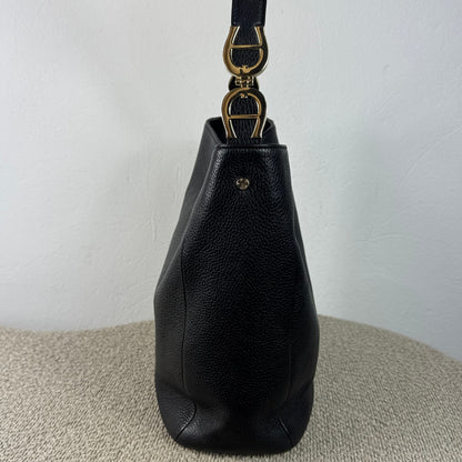 Aigner Hobo Bag – Schwarzes Leder