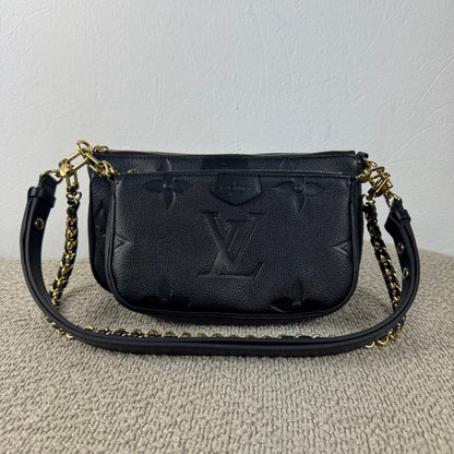 Louis Vuitton Multi Pochette Accessoires – Monogram Empreinte Noir