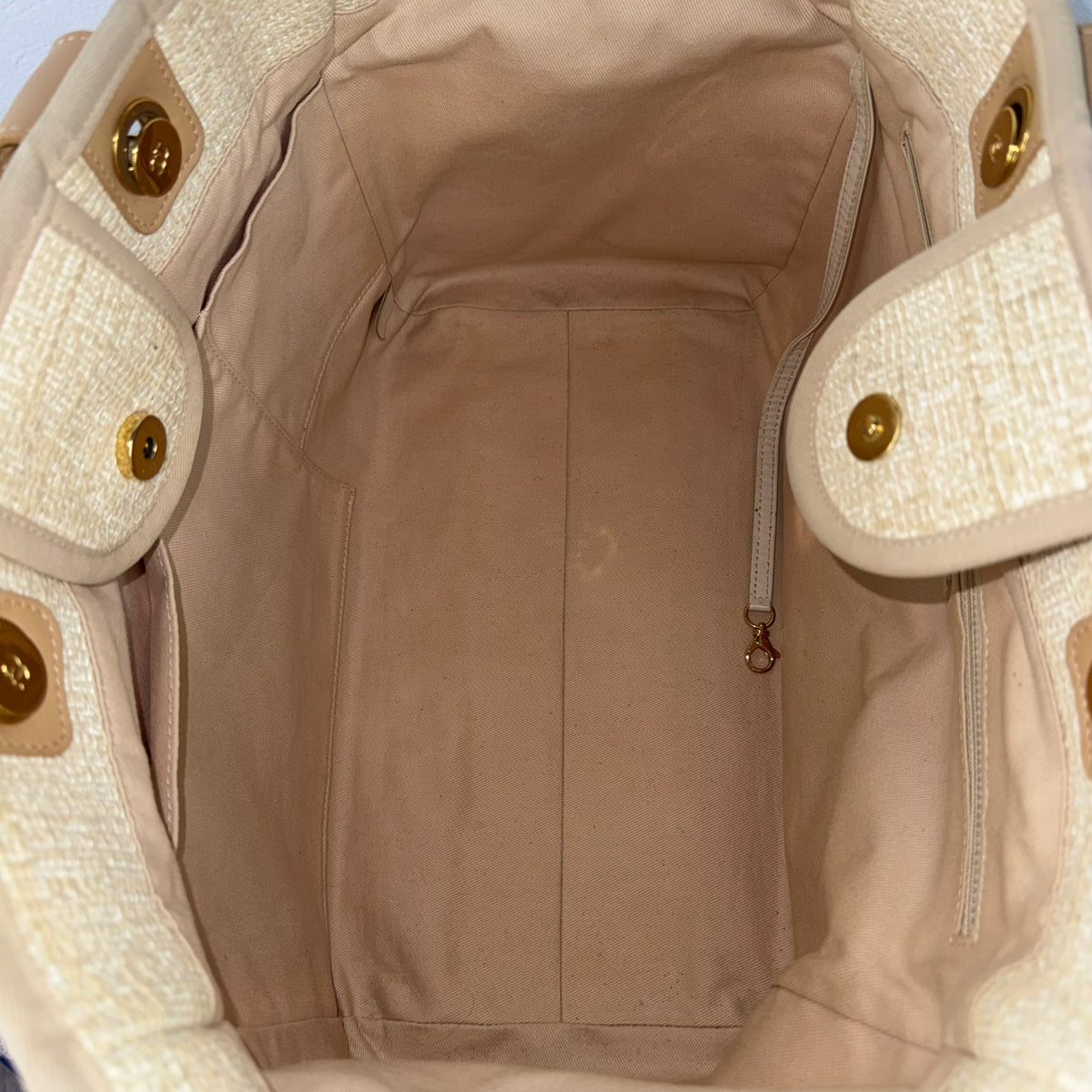Chanel Deauville Tote Bag – Beige/Gold