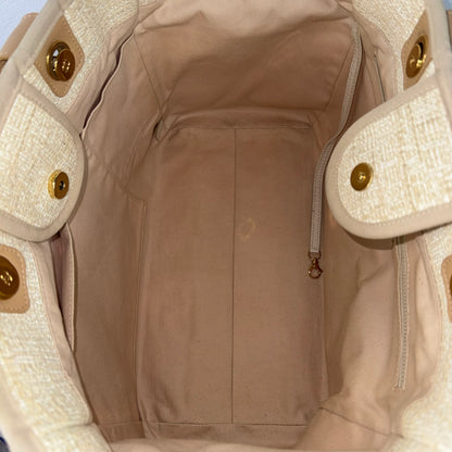 Chanel Deauville Tote Bag – Beige/Gold