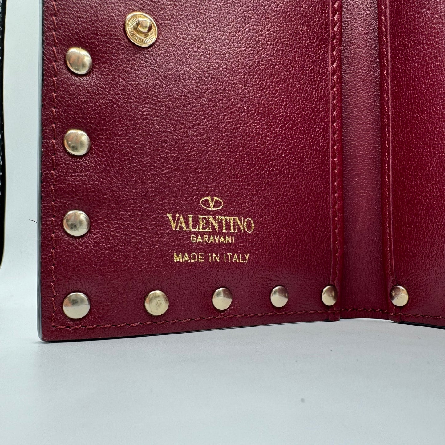 Valentino Garavani Rockstud Geldbeutel – Burgundy