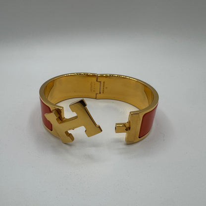 Hermès Clic Clac H GM Gold Orange Limited Edition