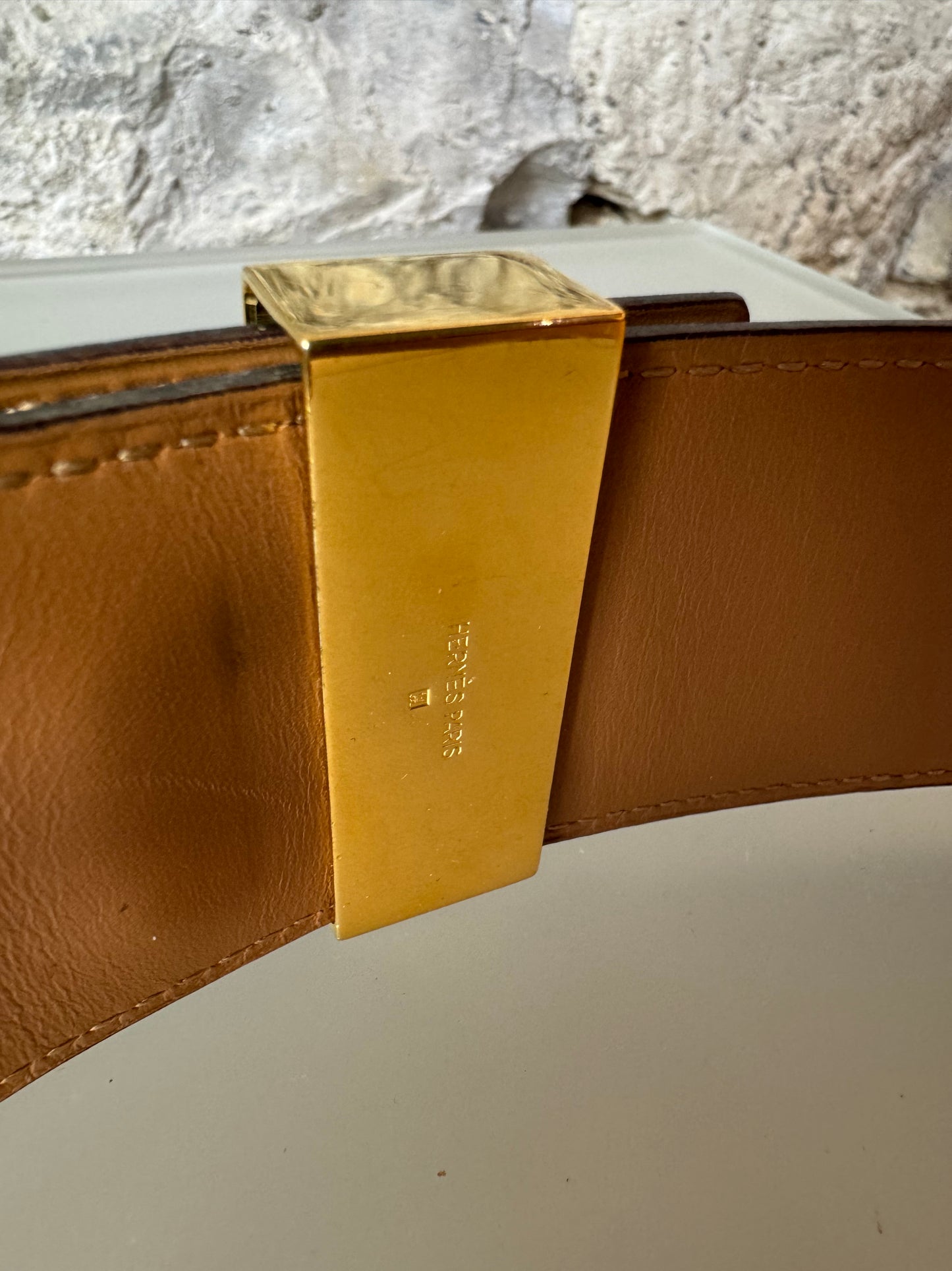 Hermès Collier de Chien Gürtel – Vintage, Schwarz (Größe 80)