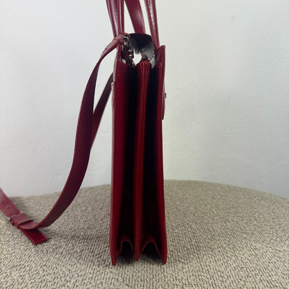BVLGARI Limited Edition Handtasche – Rotes Leder – Nr. 228/888