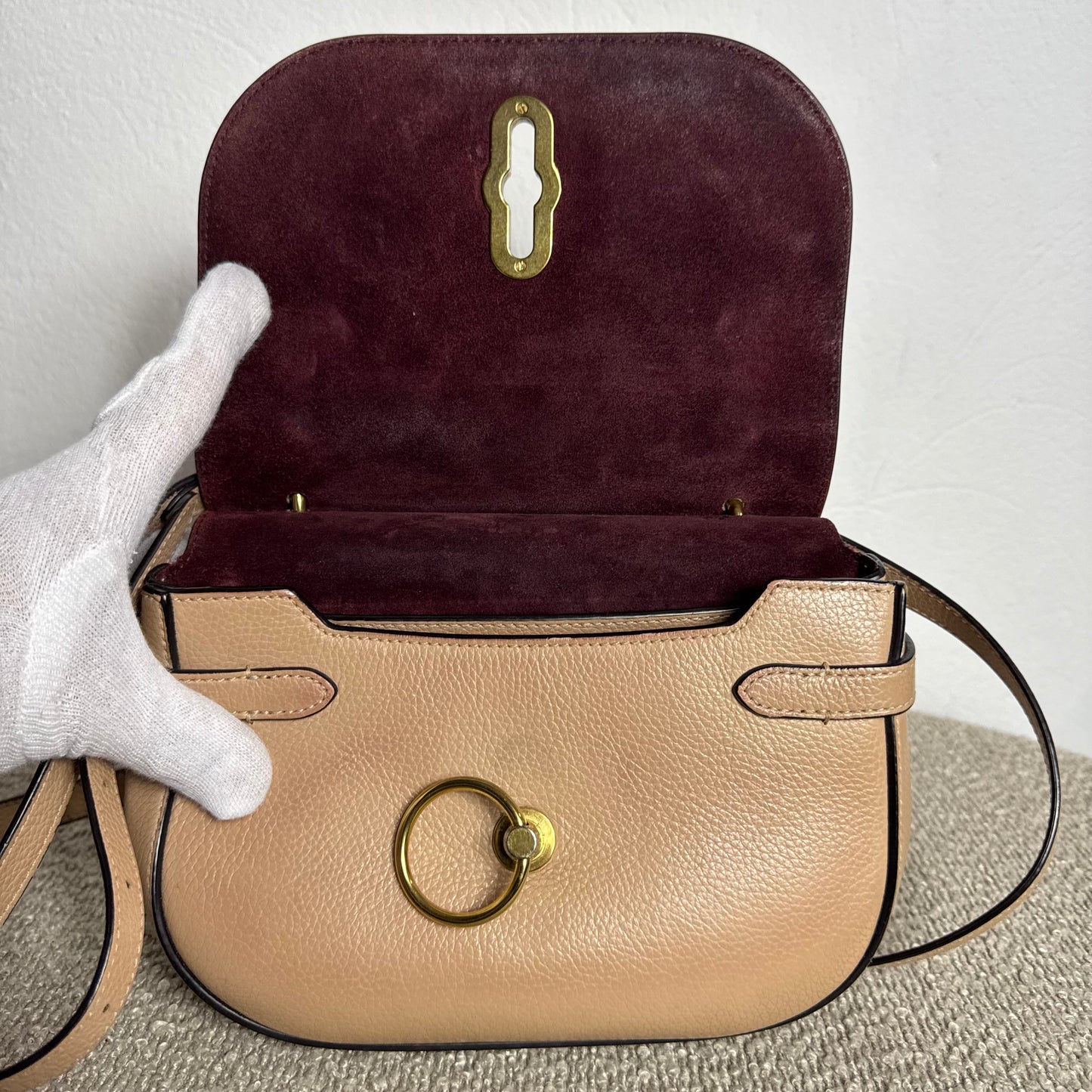 Mulberry Small Amberley Satchel – Nude
