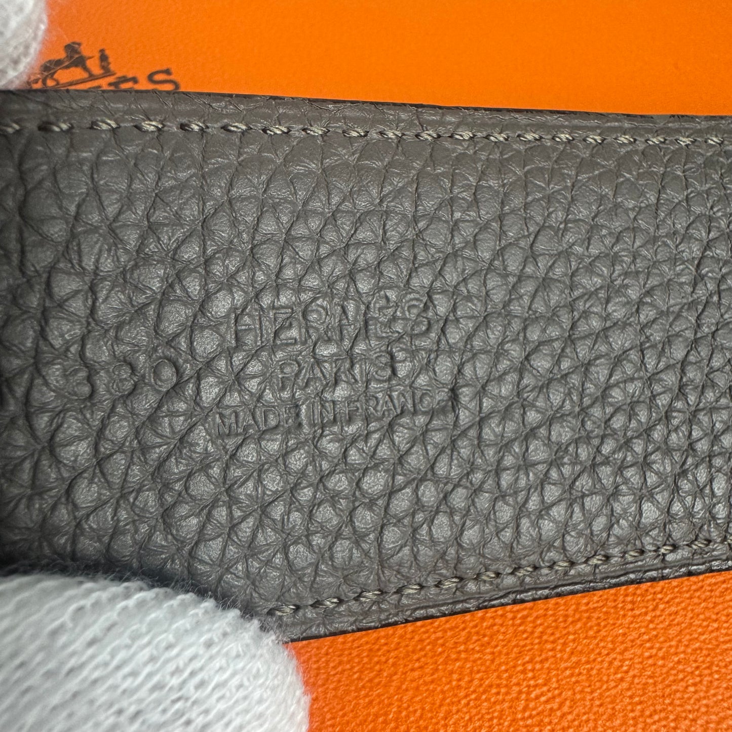 Hermès Gürtelschließe H d'Ancre & Wendbarer Gürtelriemen 38 mm